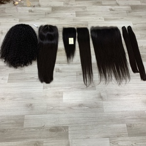 Natural Straight Cuticle Aligned Raw Vietnamese Hair Swiss HD Frontal 13x4 13x6 HD <b>Lace</b> and 5x5 <b>Closure</b> factory - Product Image 4