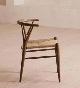 Silla de Comedor de Madera de Teca de Grado Comercial, Ecológica, Duradera, Tapizada, Moderna, Ligera, para Exteriores, Resistente a la Intemperie, para Apartamento o Patio - Product Image 5