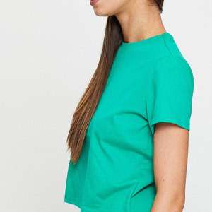 Camiseta Corta para Mujer, Cuello Redondo, Suave, Informal, Perfecta para Uso Diario y Estilo Relajado de Verano - Product Image 4