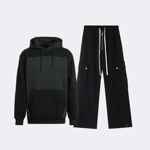 Pantalones Deportivos de Forro Polar para Hombre, Cintura Elástica, Cierre con Cordón, Ropa Deportiva Informal, 100% Algodón - Product Image 1