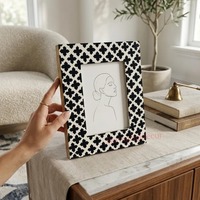 Cadre photo en résine écologique fait main de qualité supérieure, option logo personnalisé, taille personnalisée pour une décoration intérieure personnalisée