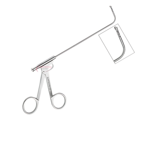 Pinzas KUHN BOLGER Giraffe Manuales Anguladas 90° |   Acción Horizontal |   Mordaza de 2,4 mm |   Longitud de Trabajo de 5 Pulgadas |   Instrumento ENT con Certificación CE - Product Image 2