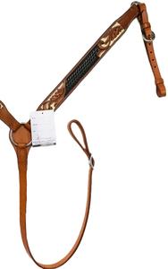 Sculpture florale occidentale de haute qualité et collier de poitrine de cheval en cuir usiné pour l'équitation produit en gros - Product Image 4