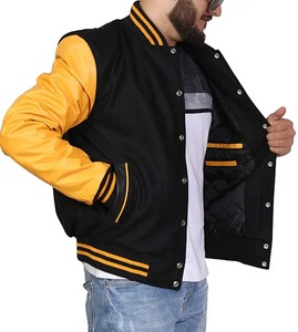 <b>Plus</b> <b>Size</b> Men's Versity College <b>Jackets</b> Wholesale Blank Varsity <b>Jackets</b> Custom Logo Plain Casual Wear Letterman Varsity <b>Jacket</b> - Product Image 5