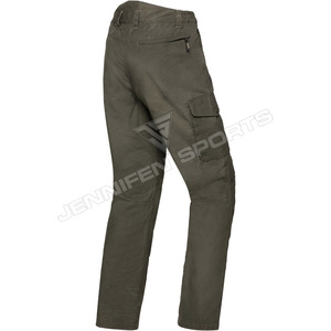 กางเกงคาร์โก้ผู้ชาย สำหรับกิจกรรมกลางแจ้ง ผ้าแคนวาส 100% ผ้าฝ้ายยืดได้ เหมาะสำหรับเดินป่า ล่าสัตว์ กางเกงลำลองหลายกระเป๋า กางเกงทำงานผู้ชาย ทรงจ็อกเกอร์ ไซส์ใหญ่ - Product Image 3