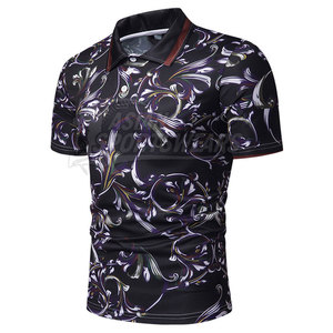 Oem Factory High Quality <b>Men</b> Sublimation for Shirt Oem Supply Wholesale Printed Shirt <b>Short</b> Sleeve Knitted Polyester - Product Image 4