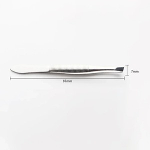 Pinzas para Pestañas de Acero Inoxidable, Punta Recta, Herramienta de Precisión Duradera, Estilo Moderno Ecológico, 9.5 cm, 2 Piezas, Portátiles - Product Image 2