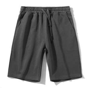 Prix de gros – Short de jogging et de basketball décontracté pour homme, couleur unie, 100 % coton, avec cordon de serrage, coupe ample, séchage rapide - Product Image 3