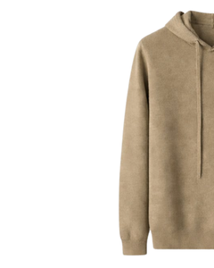 Sweat-shirt à capuche décontracté pour homme, personnalisé par le fabricant, en mélange de coton et polaire, beige, à manches longues, avec cordon de serrage réglable - Product Image 3