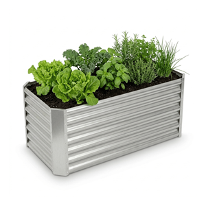 Bac à légumes surélevé en métal galvanisé pour l'extérieur, rectangulaire, pour légumes, vente en gros, GB001 - Product Image 1