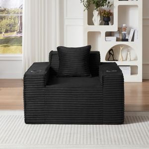 Divano Moderno Monoposto Senza Struttura per Spazi Compatti, Nessun Montaggio Richiesto, Ideale per Uffici, Appartamenti, Soggiorni - Product Image 1