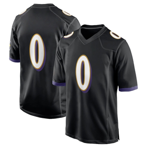 Custom Purple American Football Jersey V Neck Team Uniform OEM Private <b>Label</b> Custom <b>Name</b> Number Sublimation Wholesale - Product Image 5