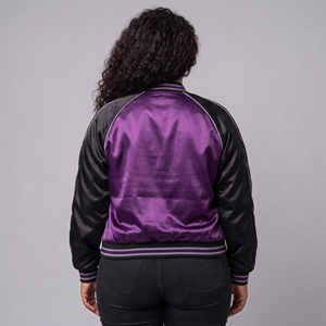Veste en satin pour femme, best-seller, avec tissu doux et lisse, design élégant, coutures de qualité, coupe confortable, vêtement décontracté, veste en satin - Product Image 2