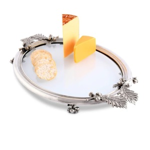 Elegant Design Dinnerware Food Serving Tray Home Hotel <b>Table</b> Top Decor Dessert or Dry Fruit Server Dishes Serving Metal Tray - Product Image 5