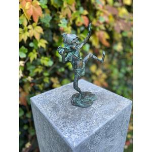 Garden Supplies <b>Hand</b> <b>Casted</b> Pixie Statue Patina green Antique Finish Vintage Pixie Sculpture For Decoration Event Decor - Product Image 6