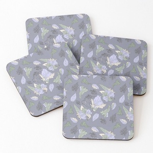 Ensemble de sous-verres en bois massif d'acacia avec support, tapis isolant imprimé pour la décoration de table à la maison, fabriqué à la main en Inde - Product Image 5