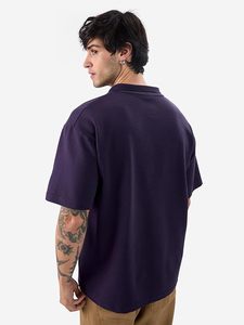 Polo en coton uni pour homme, taille plus, manches courtes, tissu Oxford décontracté, taille L - Product Image 2