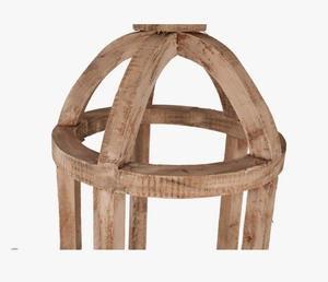 Handcrafted <b>Wooden</b> Candle <b>Lantern</b> Vintage Farmhouse Round Pillar Candle Holder Rustic Tabletop Decorative <b>Lantern</b> for Home Decor - Product Image 3