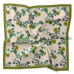 Floral <b>Square</b> <b>Scarf</b> for Women and Girls Luxury Rope & Tassel Fashion Wrap Resort and Travel Fashion Gift and Lifestyle Stores - Product Image 3