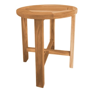 Teak Solid Wood Minimalist Lightweight Outdoor Dining Side <b>Table</b>-Waterproof Durable Stackable UV-Resistant for Hotels - Product Image 3