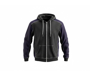 Sweat à capuche entièrement zippé, service de broderie et d'impression personnalisés, vêtements de mode d'hiver, veste à capuche pour hommes, femmes et jeunes, vêtements de sport - Product Image 5