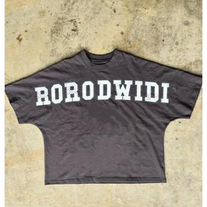 T-shirts graphiques sérigraphiés coupe courte et ample, style streetwear, 250 g/m², 100 % coton, pour hommes - Product Image 4