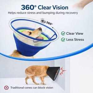 Collier de récupération souple pour chien - Collier éлизабетанский respirant pour protection post-opératoire anti-léchage, aide confortable pour le toilettage des animaux - Product Image 4