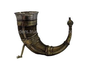 Jarra Vikinga de Cuerno de Búfalo Natural, Pulida, Premium, con Asa, Impermeable y Ecológica - Product Image 4