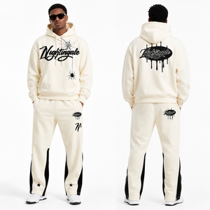 Conjunto Deportivo Personalizado con Logotipo, Sudadera con Cierre y Pantalones Deportivos de Algodón, Estilo Urbano para Invierno - Product Image 6