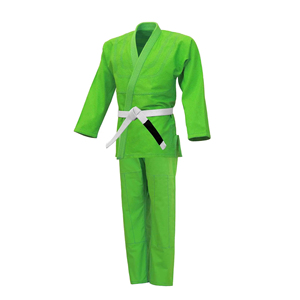 Kimono de BJJ 100% Coton Respirant Coupe Classique Unisexe Adulte Teint Uni Uniforme d'Arts Martiaux de Jiu-Jitsu Brésilien - Product Image 2