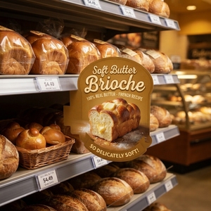 PVC Durable BPA Free Convenient Retail <b>Shelf</b> Talker for Supermarket Promotional Advertising Display Card - Product Image 2