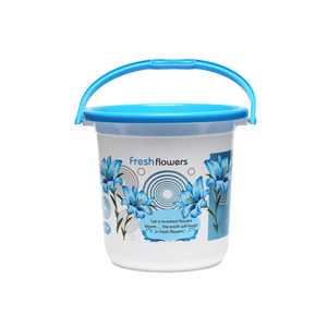 Cubos de almacenamiento duraderos de plástico de 15 litros con diseño floral - Product Image 5