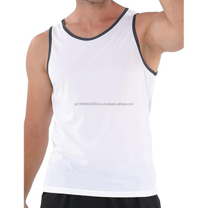 Singlet de sport pour homme en coton de qualité, débardeur pour la remise en forme et la musculation, décontracté, respirant, tissé, motif 3D - Product Image 3