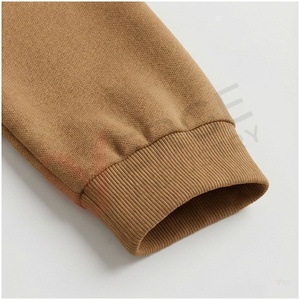 Conjunto Deportivo para Hombre, Color Camel, Manga Larga, con Capucha, Color Sólido, Transpirable, Corte Regular, para Otoño - Product Image 6