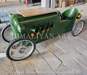La Mejor Colección de Mesa de Bar Estilo Tractor Verde Vintage de Antique Himalayan Art - Product Image 3