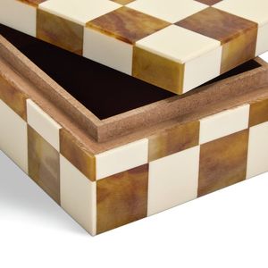 Boîte à bijoux artisanale en résine incrustée, écologique, hermétique, légère, avec couvercle, taille et couleur personnalisables, décoration intérieure - Product Image 4