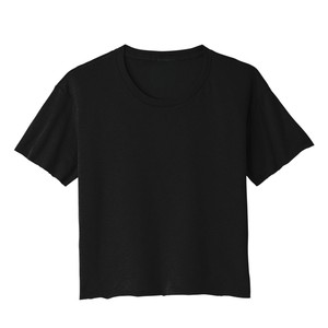 Women Breathable Crop Tee Lightweight Summer Casual Streetwear Clothing - Product Image 1