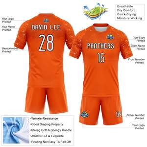 Wholesale Sublimation <b>Custom</b> 100% Polyester Sports Jersey Set OEM Sports Team Uniform Training Shorts Clubwear Apparel Set Wear - Product Image 4