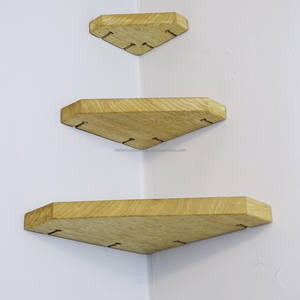 Étagère d'angle en bois artisanale, support à plantes durable à plusieurs niveaux, pour l'intérieur et l'extérieur, décoration de jardin et de maison, gain de place, fixation murale - Product Image 1