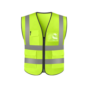 Gilet de sécurité haute visibilité réfléchissant pour travaux de construction, en maille respirante, pour la sécurité routière, avec logo personnalisé OEM - Product Image 3
