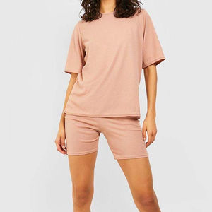 Conjunto de Dos Piezas de Verano para Mujer, Estilo Urbano, Ligero, de Algodón, Tejido Transpirable - Product Image 3