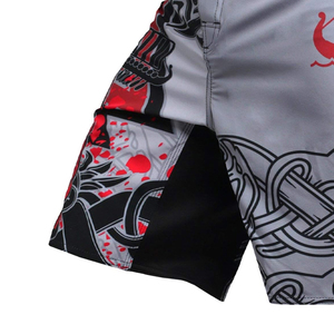 Shorts MMA en satin 100 % polyester respirant pour arts martiaux et boxe, vêtements de combat fonctionnels fabriqués en usine - Product Image 5