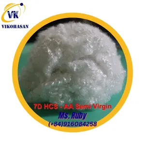 Low Price 7D HCS-AA semi Virgin Fiber Hollow Conjugated Siliconized from Vietnam Manufacturer and GRS recycled polyester fibre