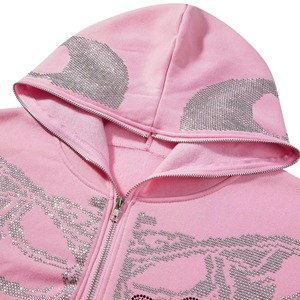 Sudadera con Pedrería para Mujer – Sudadera con Cristales Brillantes, 100% Algodón Felpa, Sudadera Moderna para Chicas |   Sudadera con Brillo y Purpurina - Product Image 3