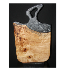 Tabla de cortar de resina epoxi y madera de lujo para cortar frutas, verduras y carne, tabla de cortar artesanal tipo río para utensilios de cocina - Product Image 1
