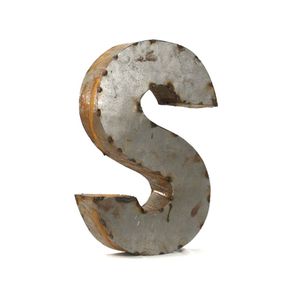 Lettres en métal galvanisé PLAY, décoration murale rustique, alphabet industriel, lettres en étain 3D pour la décoration de la maison, du bar, des mariages et des événements - Product Image 6