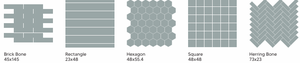 Factory Price Porcelain Mosaic <b>Tiles</b> 600x600mm 600x1200mm Hexagon Square Herringbone Rectangle Brick Pattern Floor Wall <b>Tiles</b> - Product Image 4