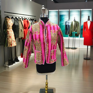 2026 Handmade <b>Vintage</b> Boho <b>Jacket</b> for Women Multicolored Cotton Quilted Coat Fashion New Quilted <b>Jacket</b> Floral Printed <b>Jacket</b> - Product Image 5