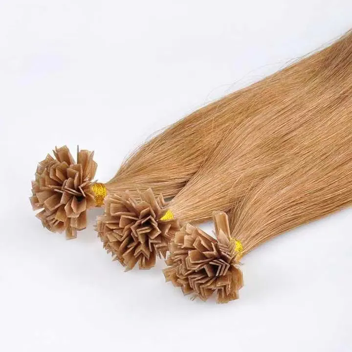 Beste Prijs Bonding Salon Professionele V Tip Highlight Dubbel Getrokken Cuticula Indian 100% Remy Menselijk Haar 10a K Tip Hair Extensions