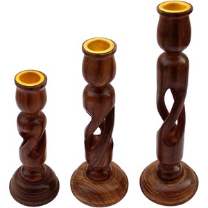 Portavelas de madera de Sheesham con incrustaciones de hueso, forma cuadrada, hechos a mano, OEM, personalizados, al por mayor |   Aqudus Saleem India - Product Image 5
